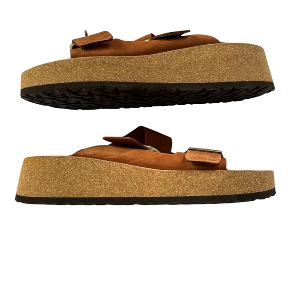 Papillio by Birkenstock Almina Nubuck
Platform Sandal in Pecan Size 8 US/ 39 EU - Picture 3 of 11